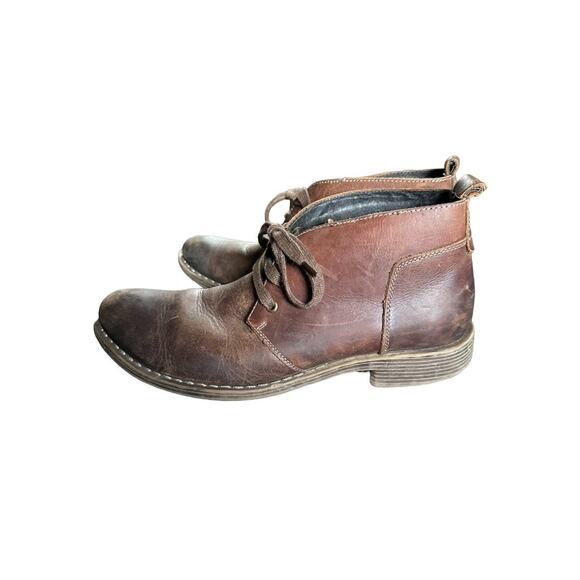 GBX Men's Brown Leather Lace-Up Ankle Chukka Boots Size 11 - Picture 2 of 11